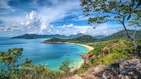 Tropical Island with Azure Waters and Lush Greenery