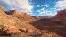 Dramatic Red Rock Canyons under Clear Blue Sky