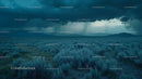 Vast Plains Under Stormy Skies with Dramatic Clouds