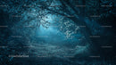 Enchanted Forest Pathway Under Soft Twilight Glow