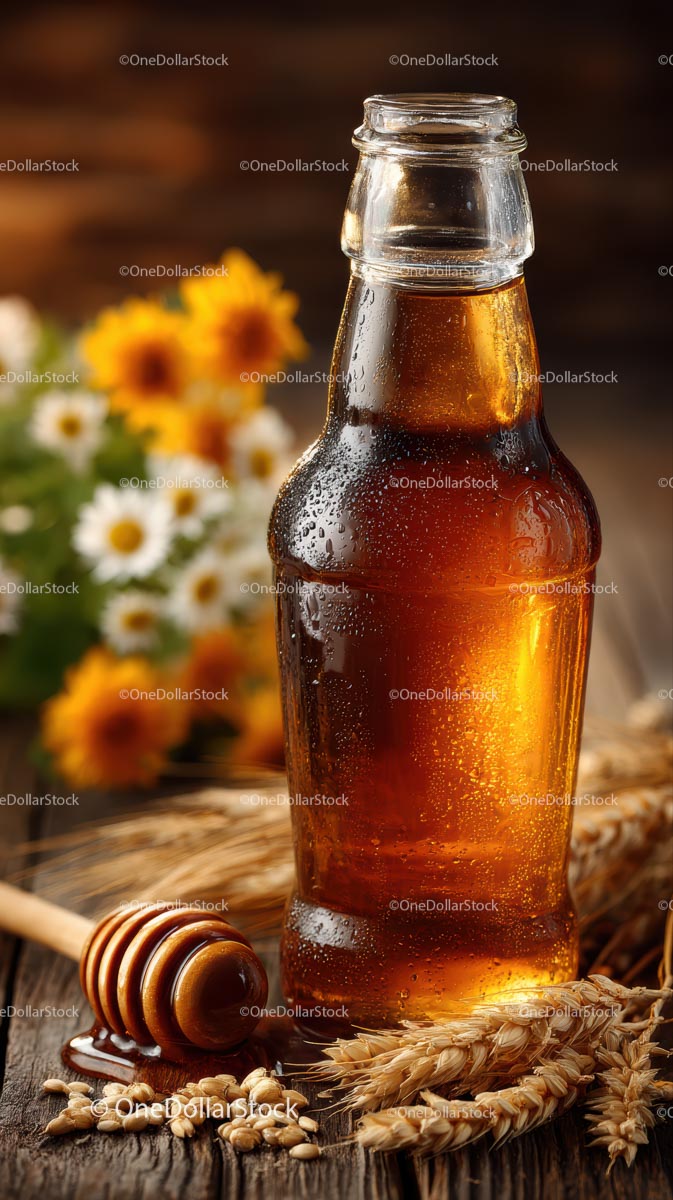 Refreshing Honey Beer with Flowers and Wheat