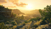 Golden Sunset Over a Lush Green Valley