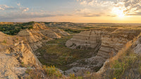 Golden Sunset Over Majestic Rocky Canyon