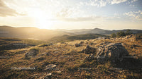 Breathtaking Sunset Over Rocky Mountain Landscape