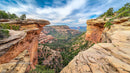 Majestic Red Rock Canyon with Expansive Desert Vista