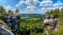 Magnificent Rock Formations in Verdant Valley