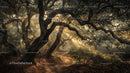 Sunlight Illuminates Enchanted Forest Pathway