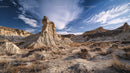 Majestic Desert Rock Formations Under a Clear Blue Sky