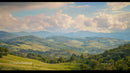 Breathtaking Panoramic View of Lush Green Hills and Valleys