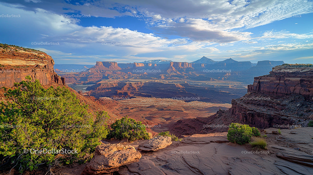 Majestic Canyon Vista Under Dramatic Sky