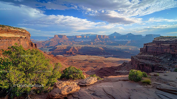 Majestic Canyon Vista Under Dramatic Sky