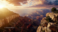 Sunset Over the Majestic Cliffs of the Grand Canyon