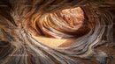 Spectacular Sandstone Cave with Eroded Wave Patterns