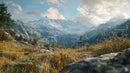 Majestic Alpine Mountains and Lush Meadows on a Sunny Day