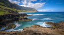 Dramatic Cliffs and Azure Waters along Hawaiian Coastline