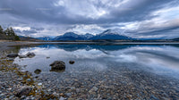 Serene Lake with Snow-Capped Mountain Reflection