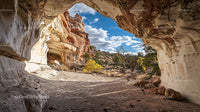 Scenic View From a Sandstone Cave Opening