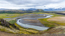 Winding River in the Scenic Icelandic Landscape