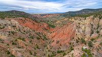 Stunning Desert Canyon with Colorful Eroded Cliffs