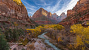 Majestic Canyon with Autumn Colors and Winding River