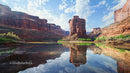 Majestic Red Rock Canyon Reflected in Serene Waters
