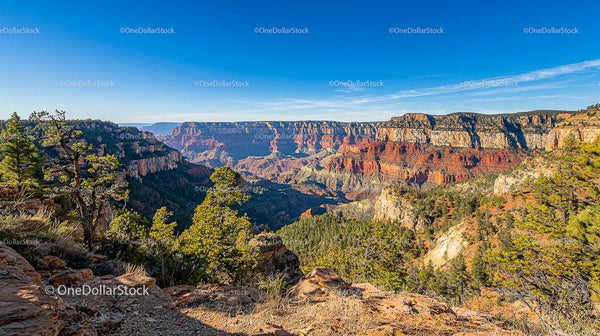 Breathtaking Grand Canyon Panorama with Red Rock Formations