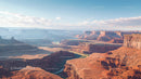 Majestic Canyon Landscape with Dramatic Cliffs and Vast Sky