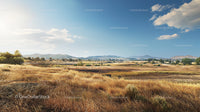 Vast Countryside Under a Clear Blue Sky