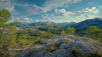 Stunning Mountainous Landscape with Lush Greenery and Rocky Terrain