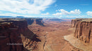 Dramatic Canyon with Majestic Cliffs and Blue Sky
