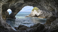 Dramatic Ocean View from Inside a Natural Coastal Cave