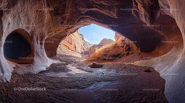 Stunning Sandstone Cave with Natural Light