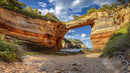 Stunning Sandstone Arch Overlooking a Pristine Beach