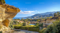 Scenic Coastal Villa with Rocky Cliffs and Ocean View