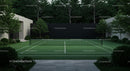Modern Tennis Court Surrounded by Lush Greenery