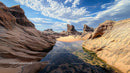 Majestic Rocky Landscape with Clear Blue Sky