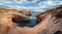 Stunning Rocky Coastal Cliffs and Azure Ocean View