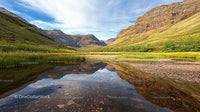 Scenic Mountain View with Calm Reflective Lake