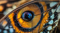 Macro Close-Up of a Vibrant Butterfly Wing