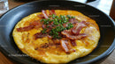 Delicious Omelette with Crispy Bacon and Chives