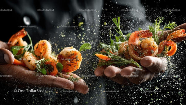 Gourmet Krewetki z Świeżymi Ziołami i Przyprawami