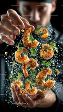 Gourmet Shrimp with Fresh Parsley and Seasoning
