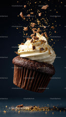 Decadent Chocolate Cupcake with Vanilla Icing