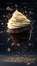 Decadent Chocolate Cupcake with Vanilla Frosting