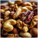 Close-Up of Mixed Nuts Collection for Healthy Snacking