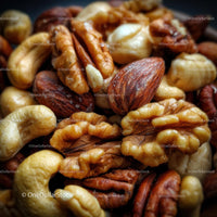 Assorted Mixed Nuts Close-Up for Healthy Snacking