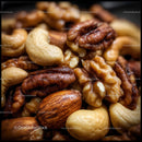 Assortment of Mixed Nuts Close-Up