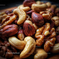 Assorted Mixed Nuts Featuring Almonds, Walnuts, and Cashews