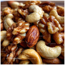 Assorted Nuts Including Walnuts and Almonds Close-up