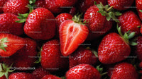 Freshly Picked Ripe Red Strawberries Background